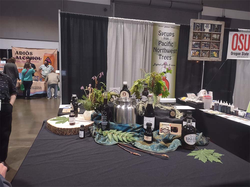 A Condea's Farm table display at an Oregon food proudcer's conference.