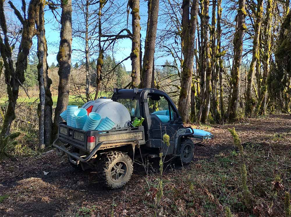 An ATV on Condea Farm